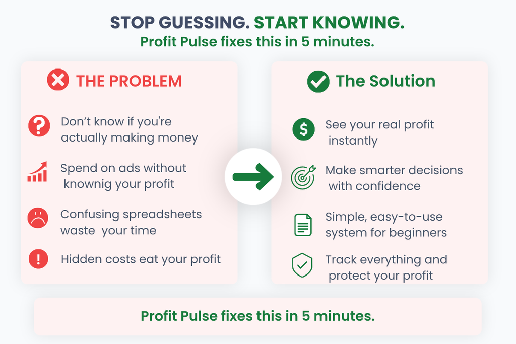 Profit Pulse System (Simple Profit Tracker for Shopify Beginners)