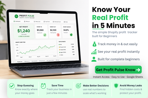 Profit Pulse System (Simple Profit Tracker for Shopify Beginners)